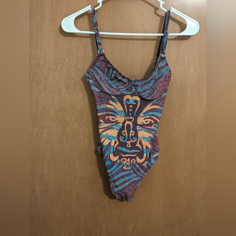 Solar Brand Tan Thru Bathing Suit